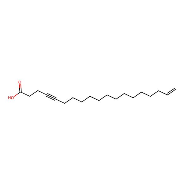2D Structure of 18-Nonadecene-4-yneoic acid