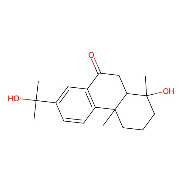 2D Structure of 18-Nor-4,15-dihydroxyabieta-8,11,13-trien-7-one