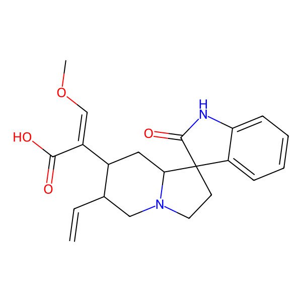 2D Structure of 18,19-Dehydrocorynoxinic acid
