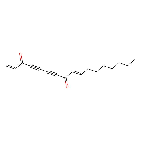 2D Structure of 1,9-Heptadecadiene-4,6-diyne-3,8-dione, (Z)-