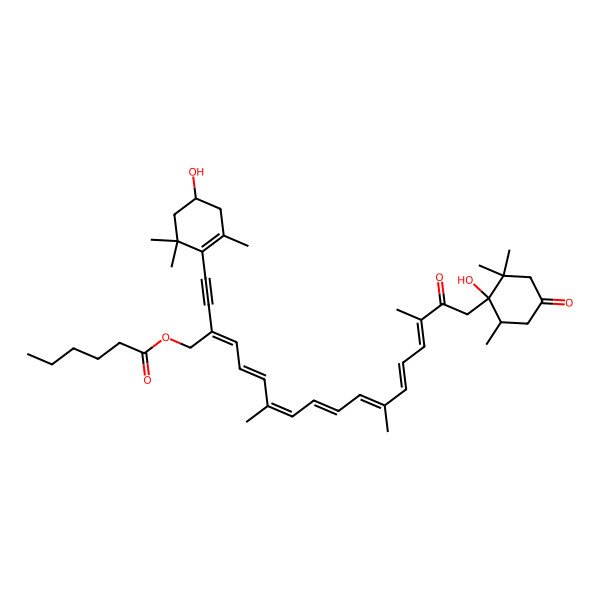 2D Structure of 19'-Hexanoyloxyisomytiloxanthin