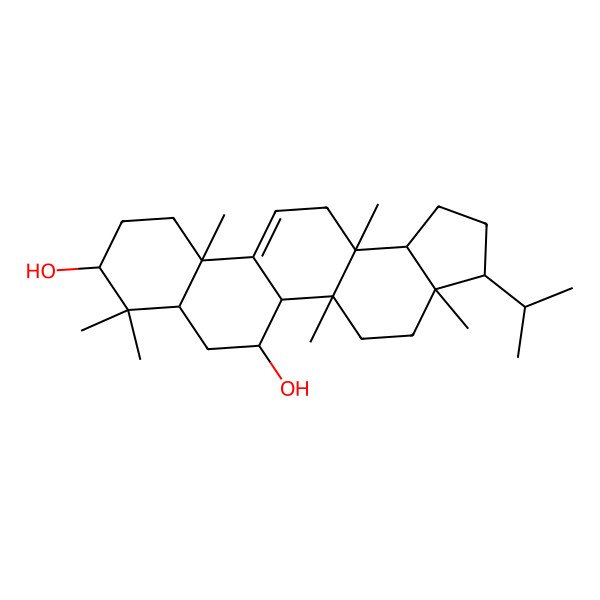 2D Structure of 19,28-didehydroxyrubiarbonol A