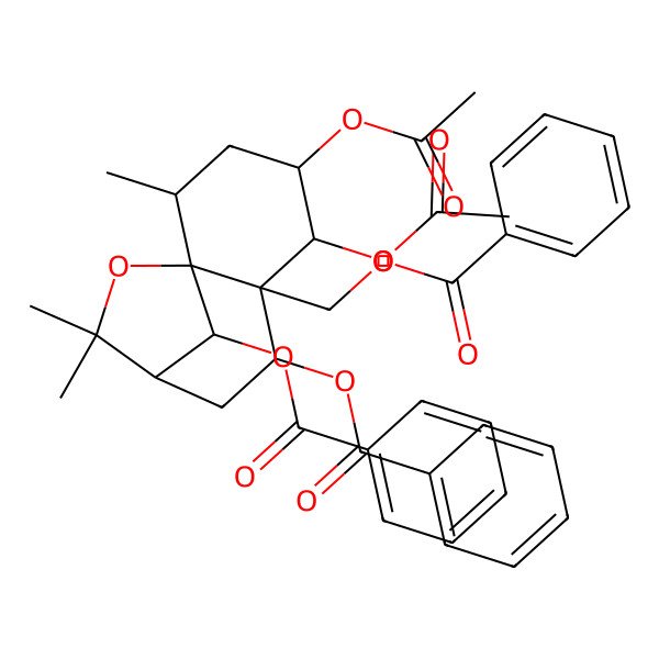 2D Structure of 1alpha,2alpha-Diacetoxy-6beta,9beta,15-tribenzoyloxy-beta-dihydroagarofuran