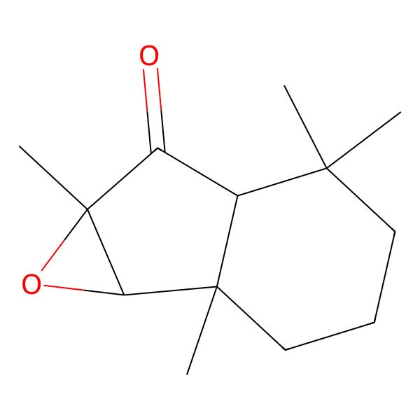 2D Structure of 1b,5,5,6a-Tetramethyl-octahydro-1-oxa-cyclopropa[a]inden-6-one