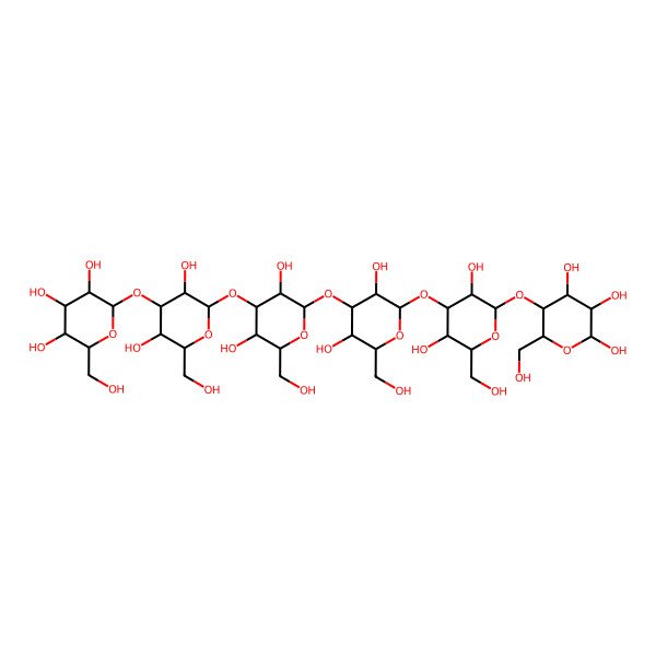 2D Structure of Gal(b1-3)Gal(b1-3)Gal(b1-3)Gal(b1-3)Gal(b1-4)b-Glc