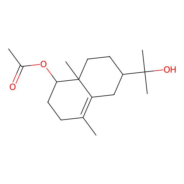 2D Structure of 1beta-Acetoxy-4-eudesmen-11-ol