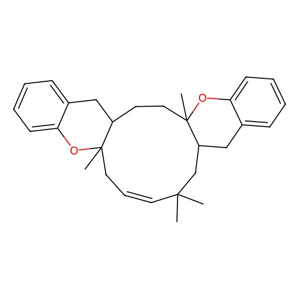 2D Structure of (1S,4R,13S,16E,19R)-4,15,15,19-tetramethyl-5,20-dioxapentacyclo[17.8.0.04,13.06,11.021,26]heptacosa-6,8,10,16,21,23,25-heptaene
