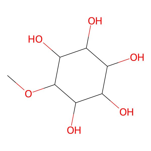 2D Structure of 1D-3-O-Methyl-myo-inositol