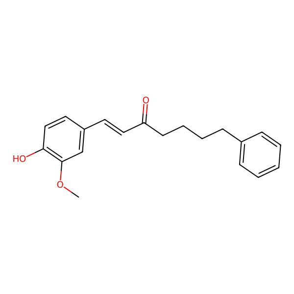 2D Structure of (1E)-1-(4-Hydroxy-3-methoxyphenyl)-7-phenyl-1-hepten-3-one