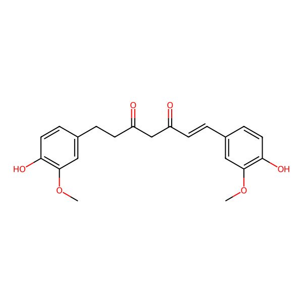 2D Structure of (1E)-1,7-bis(4-hydroxy-3-methoxyphenyl)hept-1-ene-3,5-dione