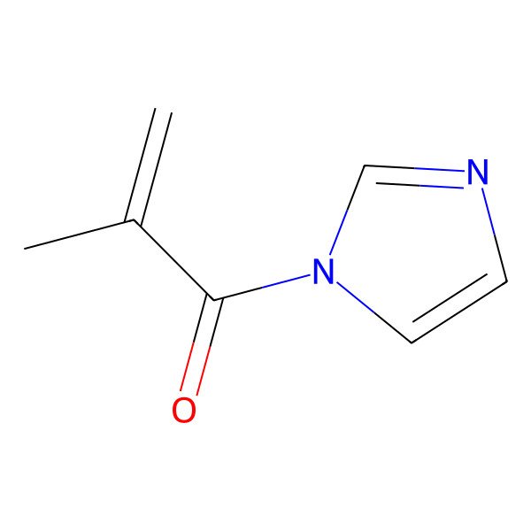 2D Structure of 1H-Imidazole, 1-(2-methyl-1-oxo-2-propenyl)-