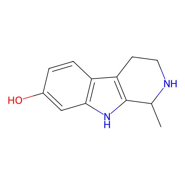 2D Structure of (1R)-1-methyl-2,3,4,9-tetrahydro-1H-pyrido[3,4-b]indol-7-ol