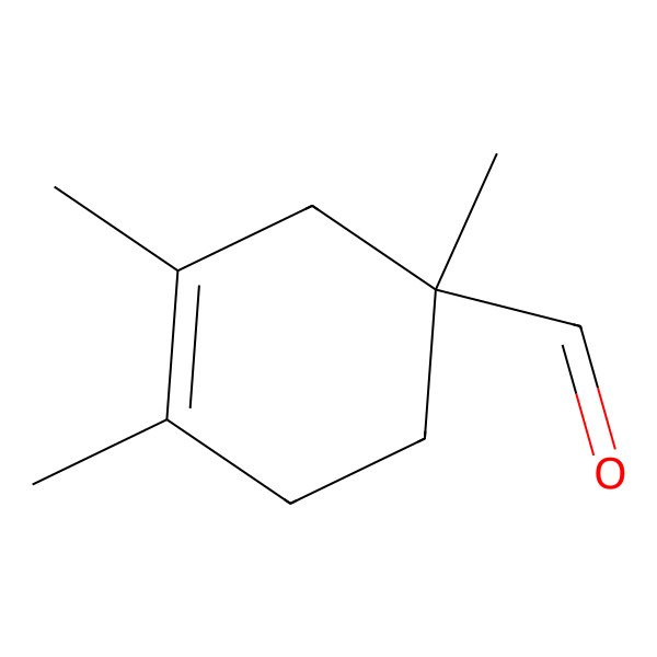 2D Structure of (1R)-1,3,4-trimethylcyclohex-3-ene-1-carbaldehyde