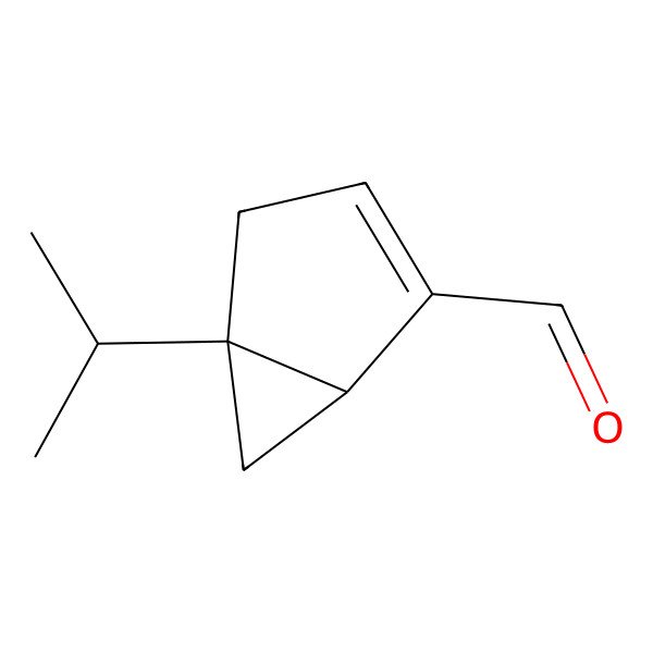 2D Structure of (1R)-5-propan-2-ylbicyclo[3.1.0]hex-2-ene-2-carbaldehyde