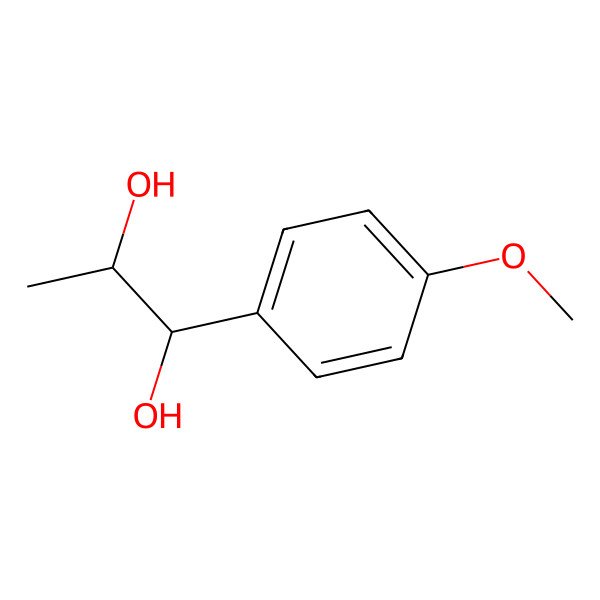 2D Structure of (1R,2R)-1-(4-Methoxyphenyl)-1,2-propanediol