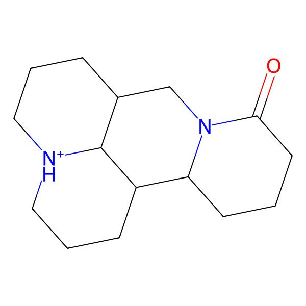 2D Structure of (1R,2R,9S,17R)-7-aza-13-azoniatetracyclo[7.7.1.02,7.013,17]heptadecan-6-one
