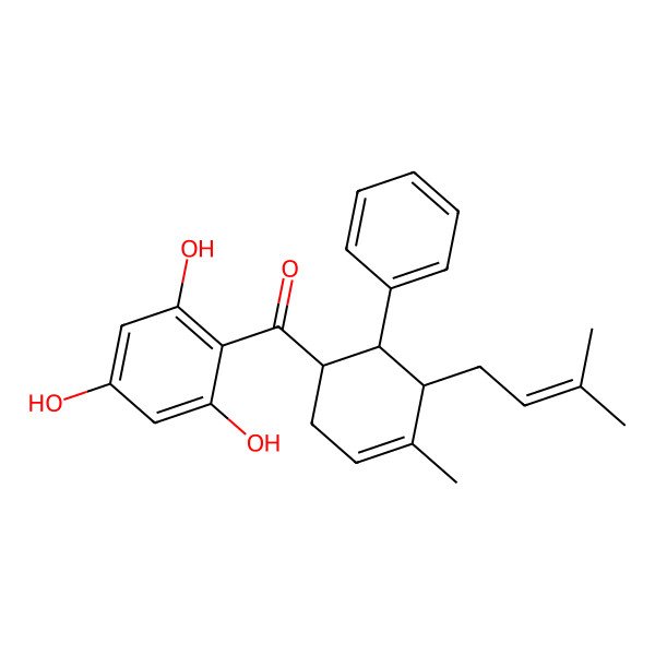 2D Structure of (1'R,2'S,6'R)-2-Hydroxyisopanduratin A