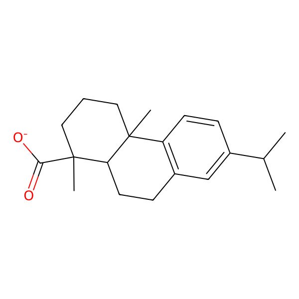 2D Structure of (1R,4aS)-1,4a-dimethyl-7-propan-2-yl-2,3,4,9,10,10a-hexahydrophenanthrene-1-carboxylate