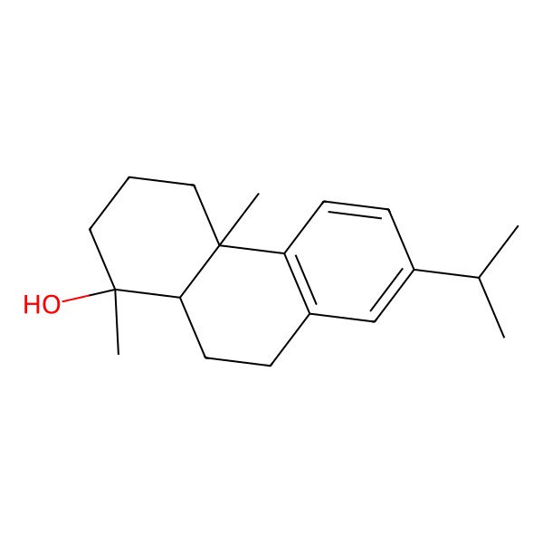 2D Structure of (1R,4aS,10aS)-1,4a-dimethyl-7-propan-2-yl-2,3,4,9,10,10a-hexahydrophenanthren-1-ol