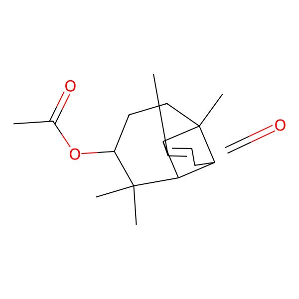 2D Structure of [(1R,4S,7R,8R)-3,3,7,9-tetramethyl-11-oxo-4-tricyclo[5.4.0.02,8]undec-9-enyl] acetate