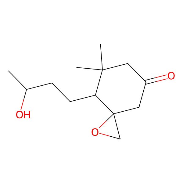 2D Structure of (3R,4R)-4-[(3S)-3-hydroxybutyl]-5,5-dimethyl-1-oxaspiro[2.5]octan-7-one