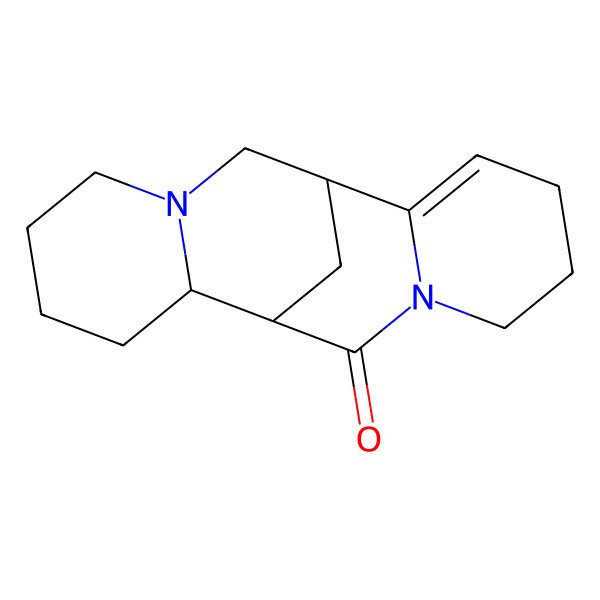 2D Structure of (1R,9S,10R)-7,15-diazatetracyclo[7.7.1.02,7.010,15]heptadec-2-en-8-one