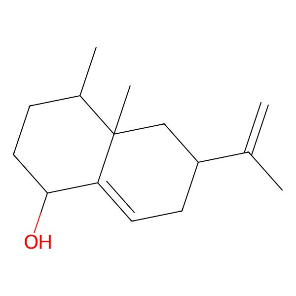 2D Structure of (1S)-1,2,3,4,4a,5,6,7-Octahydro-4beta,4abeta-dimethyl-6alpha-(1-methylethenyl)naphthalene-1beta-ol
