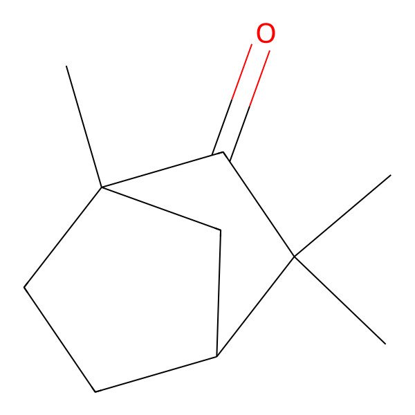 2D Structure of (1S)-1,3,3-Trimethylbicyclo[2.2.1]heptan-2-one