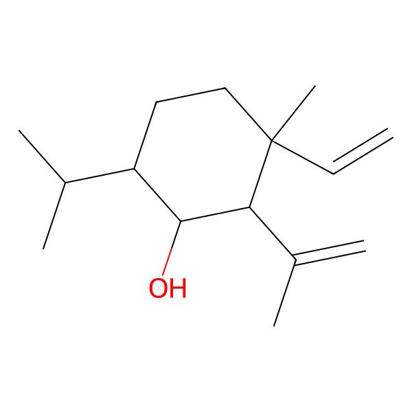 2D Structure of (1S)-3alpha-Vinyl-3-methyl-2beta-(1-methylvinyl)-6beta-isopropylcyclohexane-1alpha-ol