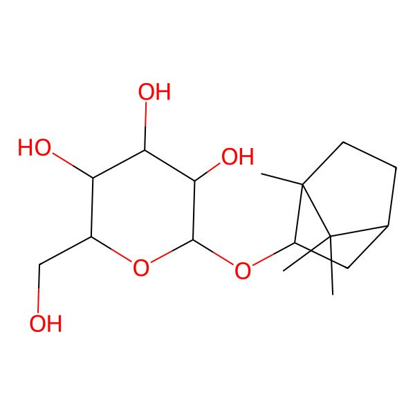 2D Structure of (1S,2R,4S)-Borneol beta-D-glucopyranoside