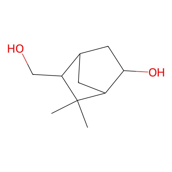 2D Structure of (1S,2R,4S,5R)-3,3-Dimethyl-5-hydroxybicyclo[2.2.1]heptane-2-methanol