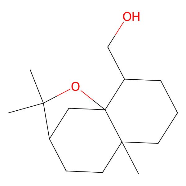 2D Structure of [(1S,2R,6S,9R)-6,10,10-trimethyl-11-oxatricyclo[7.2.1.01,6]dodecan-2-yl]methanol