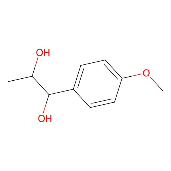 2D Structure of (1S,2S)-1-(4-methoxyphenyl)propane-1,2-diol 2D Structure of (1S,2S)-1-(4-methoxyphenyl)propane-1,2-diol