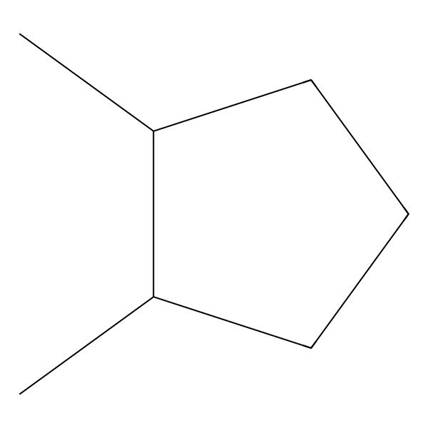 2D Structure of (1S,2S)-1,2-dimethylcyclopentane
