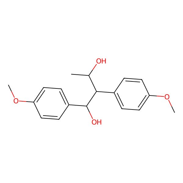 2D Structure of (1S,2S,3S)-1,2-bis(4-methoxyphenyl)butane-1,3-diol