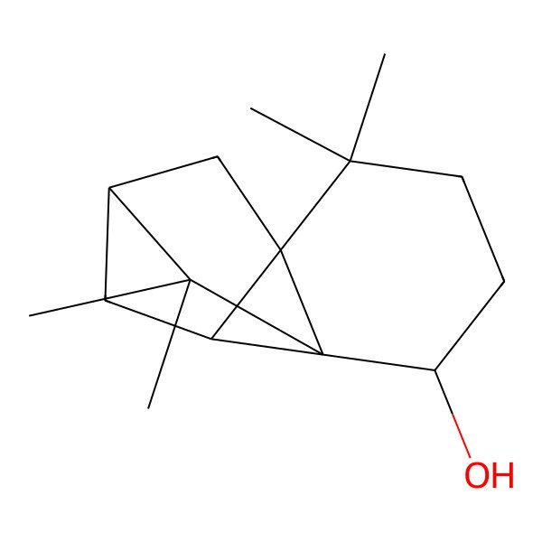 2D Structure of (1S,2S,6R,8R,10S)-5,5,11,11-tetramethyltetracyclo[6.2.1.01,6.06,10]undecan-2-ol