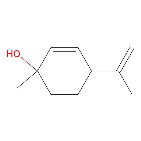 2D Structure of (1S,4R)-1-methyl-4-(prop-1-en-2-yl)cyclohex-2-enol