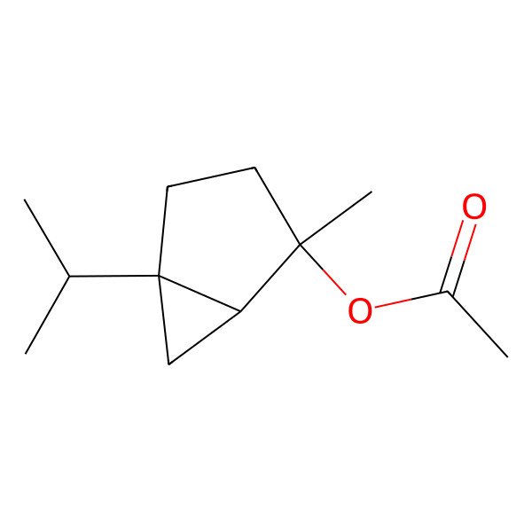 2D Structure of (1S,4R,5R)-Thujane-4-ol acetate