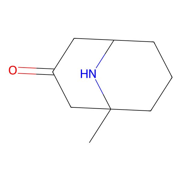 2D Structure of (1s,5r)-1-Methyl-9-azabicyclo[3.3.1]nonan-3-one