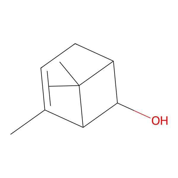 2D Structure of (1S,5R,6S)-2,7,7-Trimethylbicyclo[3.1.1]hept-2-en-6-ol