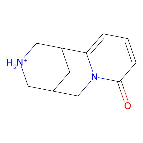 2D Structure of (1S,9R)-7-aza-11-azoniatricyclo[7.3.1.02,7]trideca-2,4-dien-6-one
