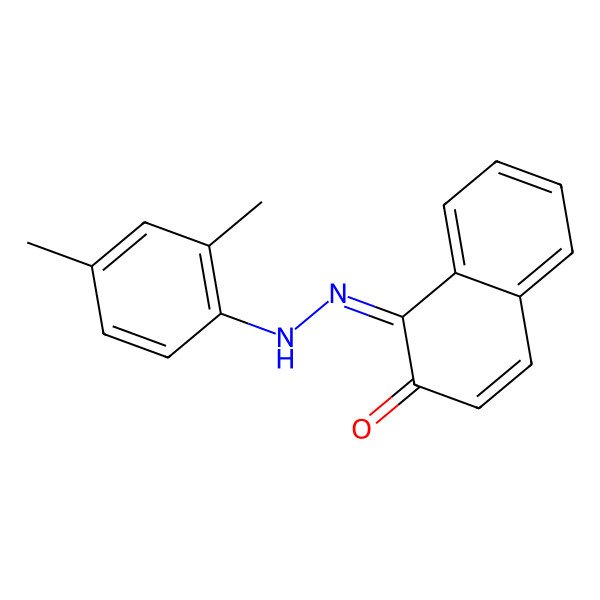 2D Structure of (1Z)-1-[(2,4-dimethylphenyl)hydrazinylidene]naphthalen-2-one