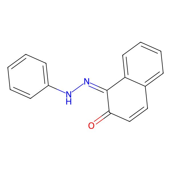 2D Structure of (1Z)-1-(phenylhydrazinylidene)naphthalen-2-one