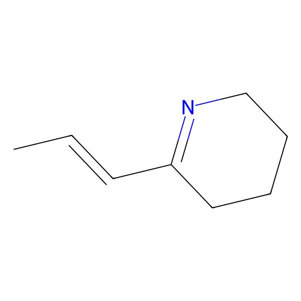 2D Structure of 2-(1-Propenyl)-3,4,5,6-tetrahydropyridine