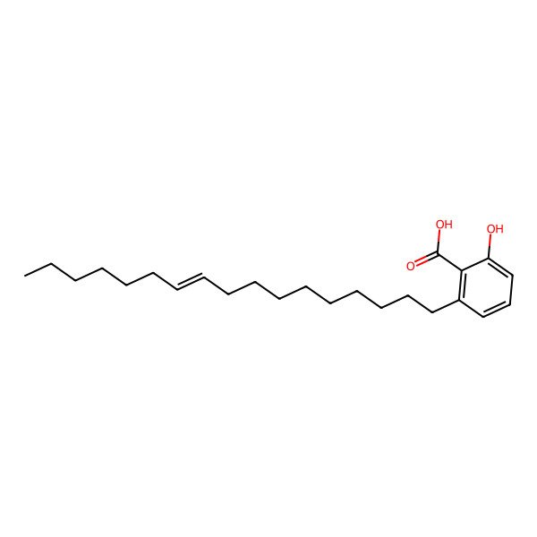 2D Structure of 2-(10-Heptadecenyl)-6-hydroxybenzoic acid