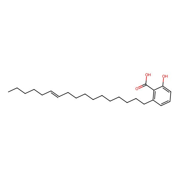 2D Structure of 2-(11Z)-11-Heptadecen-1-yl-6-hydroxybenzoic acid 2D Structure of 2-(11Z)-11-Heptadecen-1-yl-6-hydroxybenzoic acid