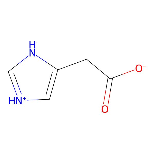 2D Structure of 2-(1H-imidazol-3-ium-5-yl)acetate