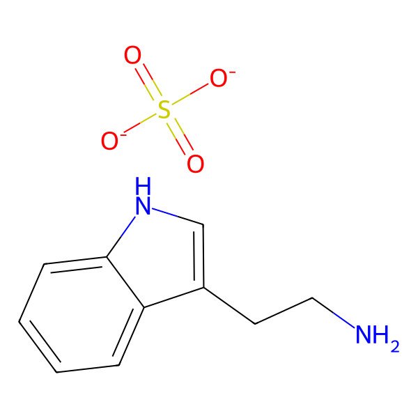2D Structure of 2-(1H-indol-3-yl)ethanamine sulfate