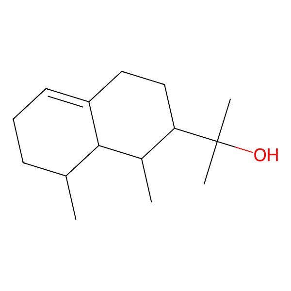 2D Structure of 2-[(1S,8S)-1,8-dimethyl-1,2,3,4,6,7,8,8a-octahydronaphthalen-2-yl]propan-2-ol
