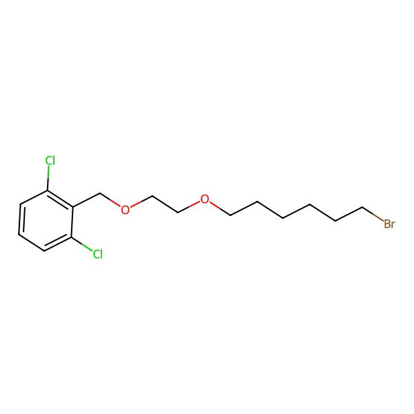 2D Structure of 2-[2-(6-Bromohexyloxy)ethoxymethyl]-1,3-dichlorobenzene
